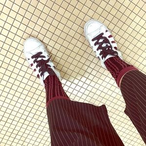 White shoes #diesel sneaker，socks