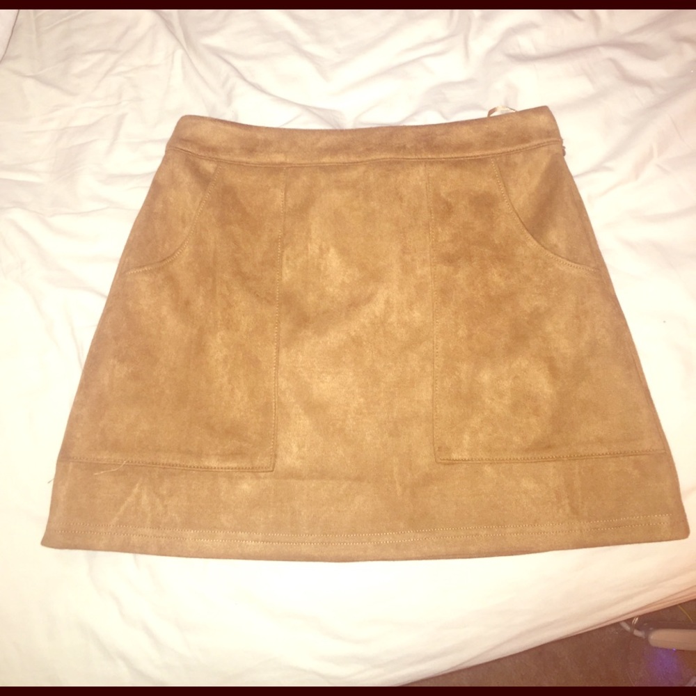 Faux suede lulu's skirt
