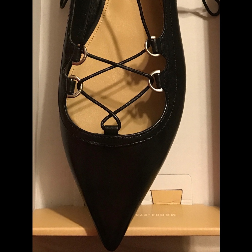 Michael kors tabby lace up flats