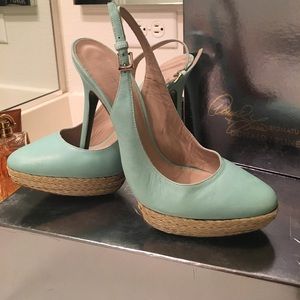 Donald J. Pliner - sling back pumps/color seafoam