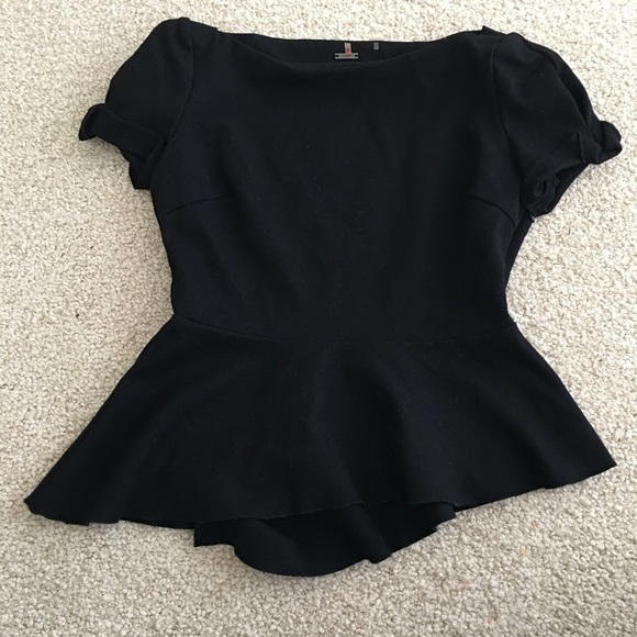 Tahari Tops - Elie Tahari  Assymetrical Peplum Top