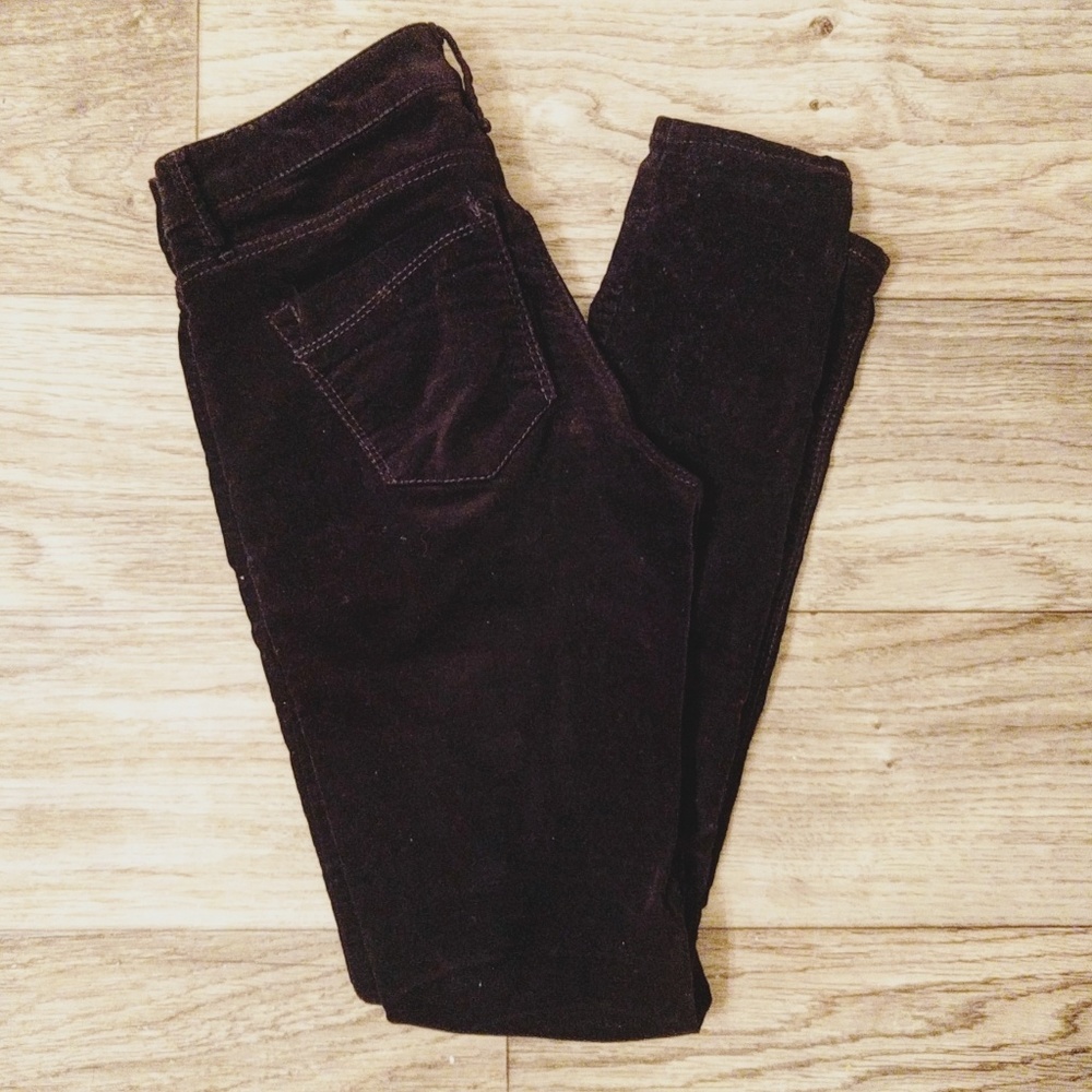 SALE: Express velvet skinnies