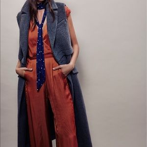 Free People Fawcett Wide Leg Jumpsuit Size S