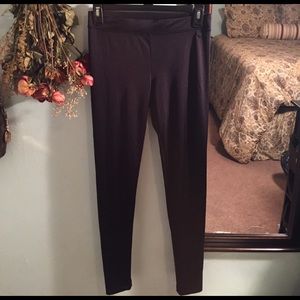 Victoria's Secret black leggings w/free pantie