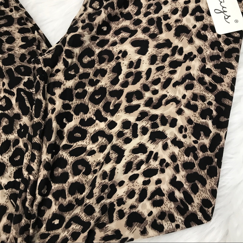 Black brown cheetah butter soft leggings - Picture 4 of 8