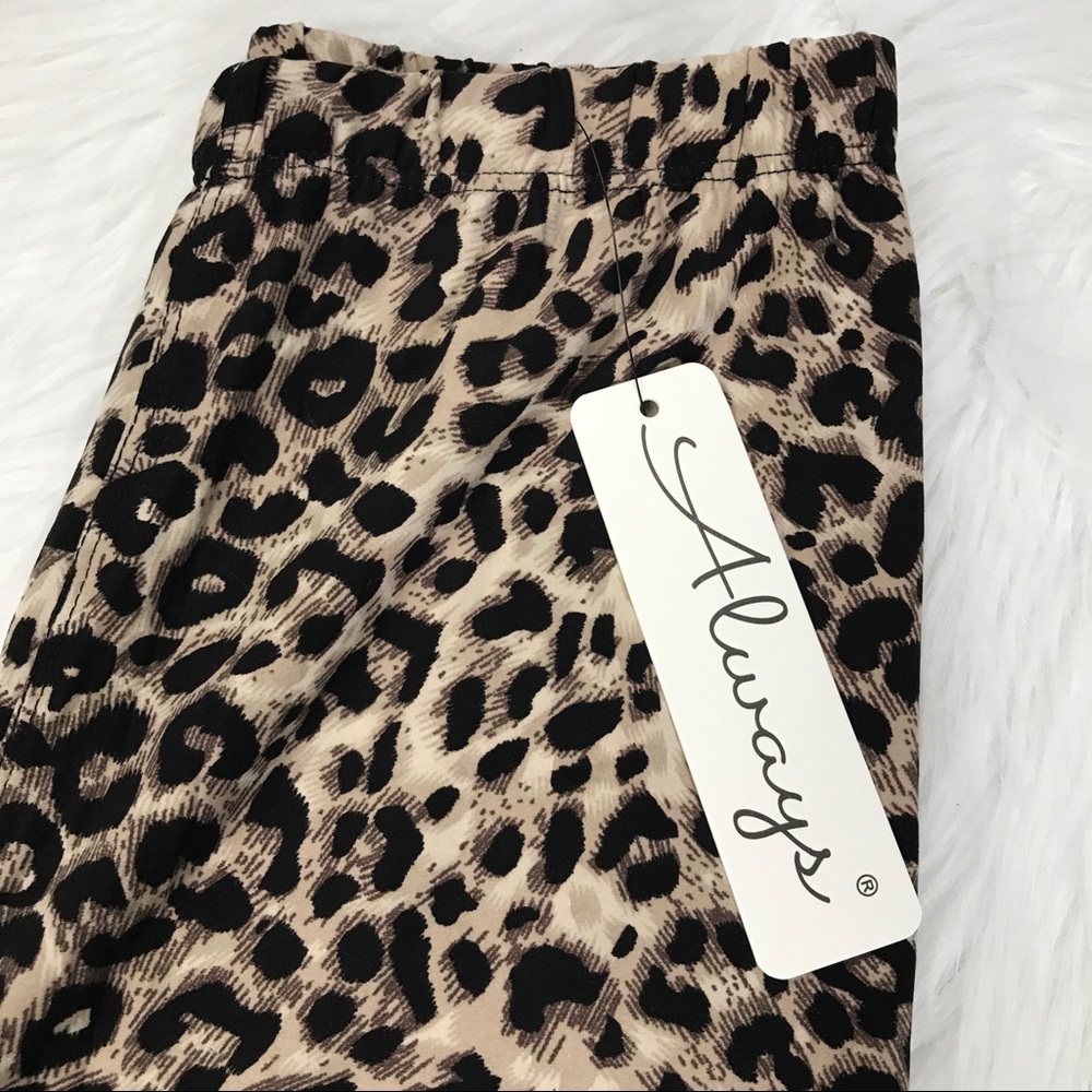 Black brown cheetah butter soft leggings - Picture 6 of 8