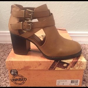 Brand new Tan Booties!!!