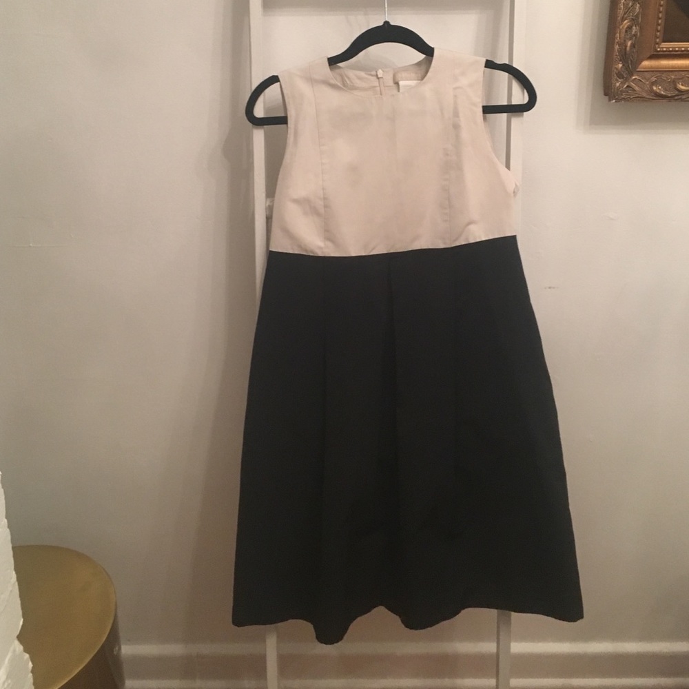 'S MaxMara ivory and black dress