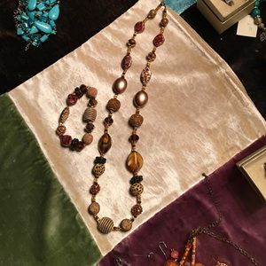 Brown and tan matching set!