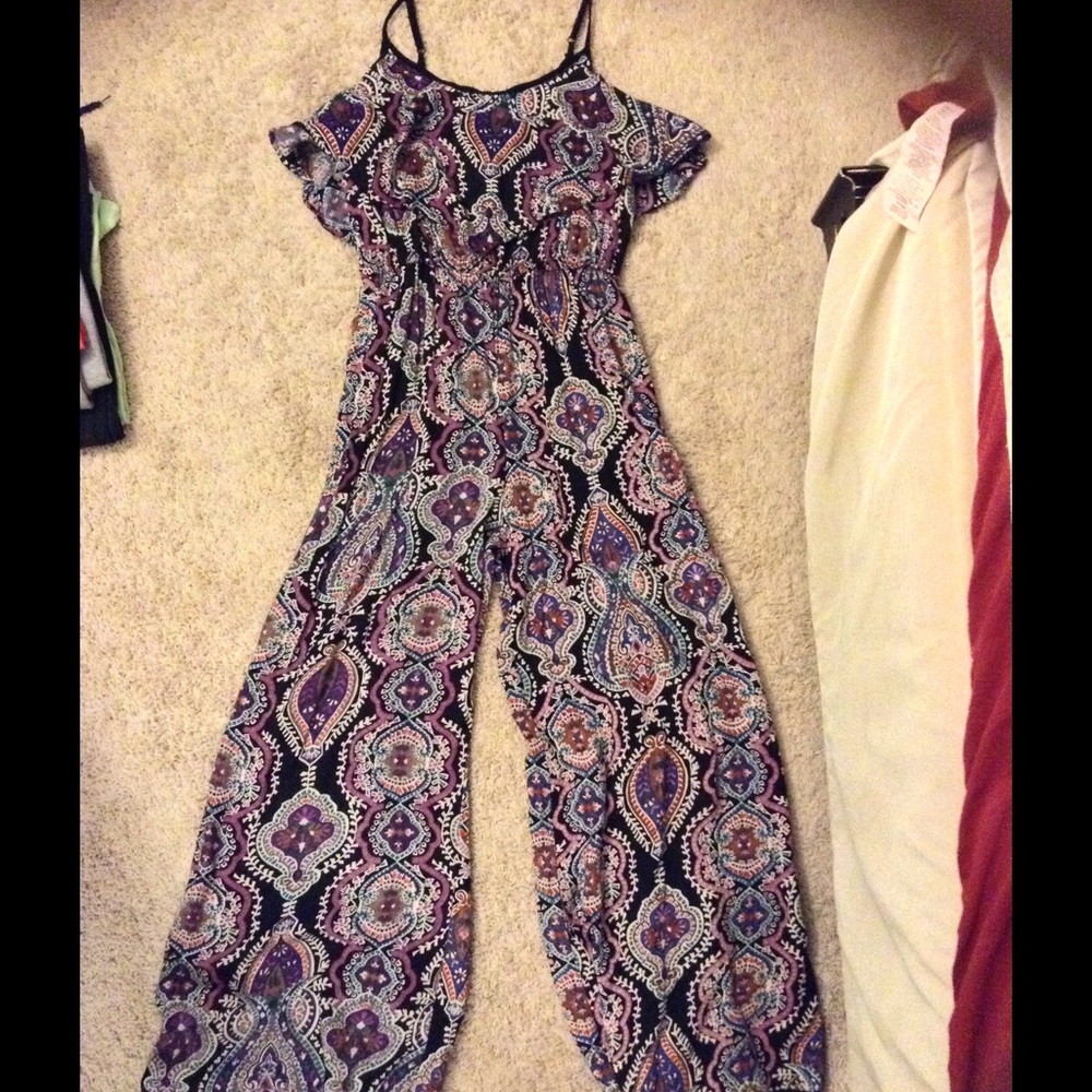 💖 Adorable Multicolor Purple Jumpsuit 💜