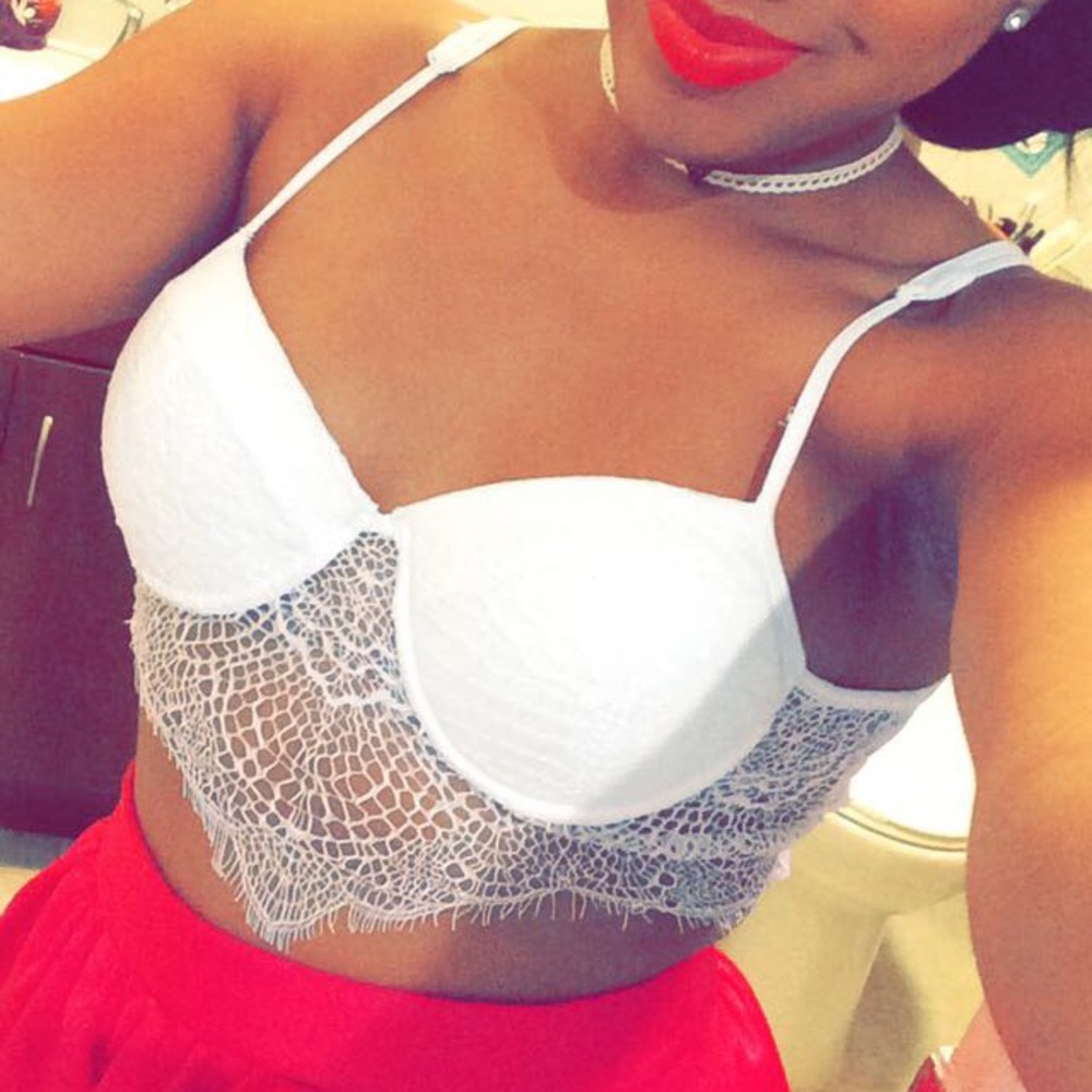 Bralette crop top.