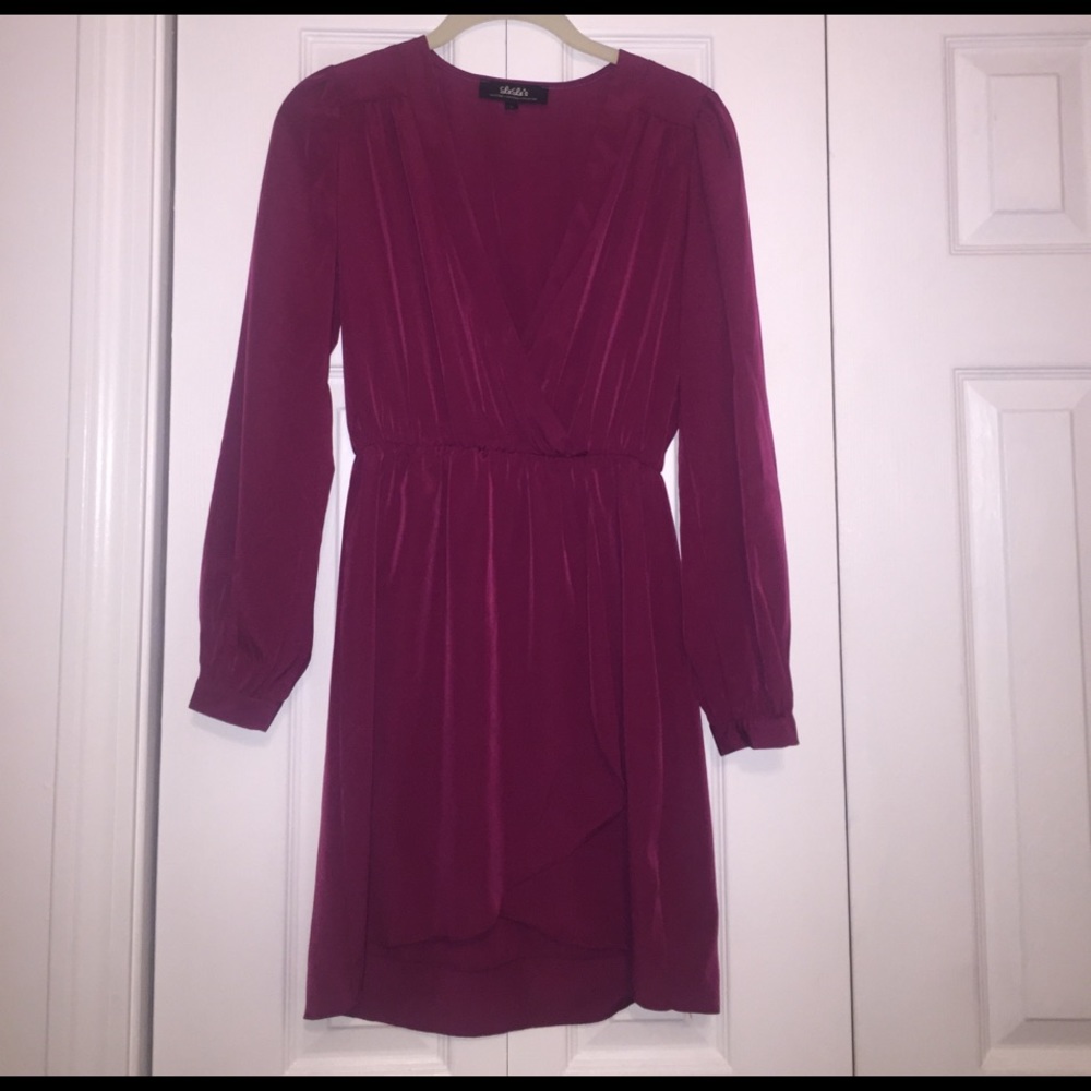 Long Sleeved Wrap Dress