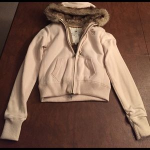 A&F Crop Zip Hoodie