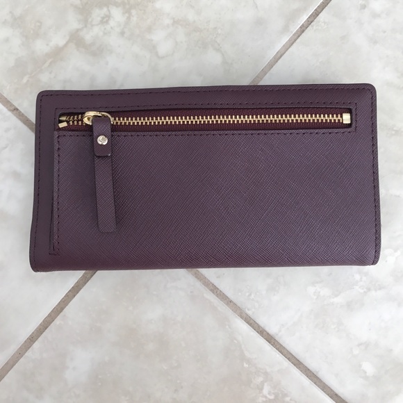 Kate Spade Stacy wallet in mulledwine - Picture 2 of 4