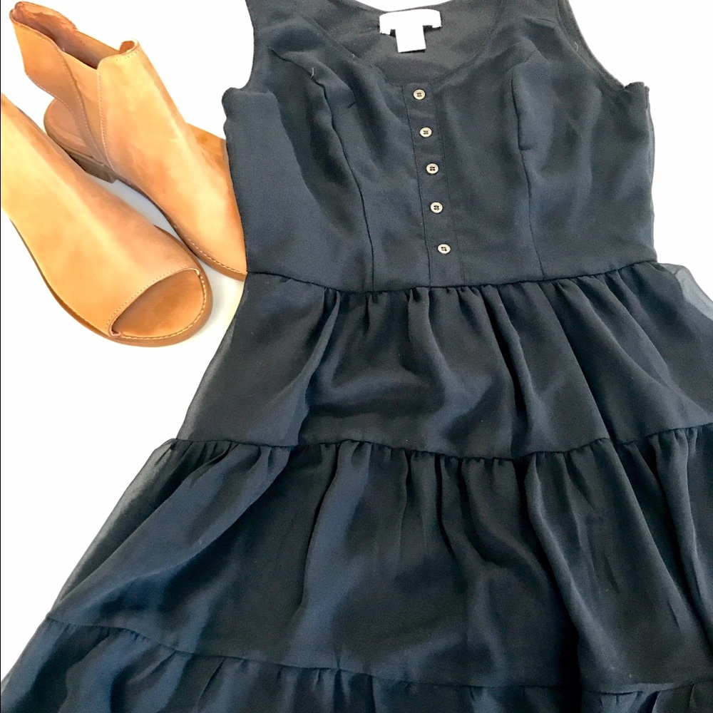 Band of Gypsies black baby doll dress xs