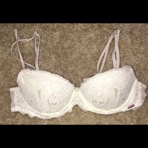 White push-up date bra