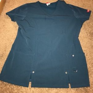 Size medium dickies brand Caribbean blue scrub top