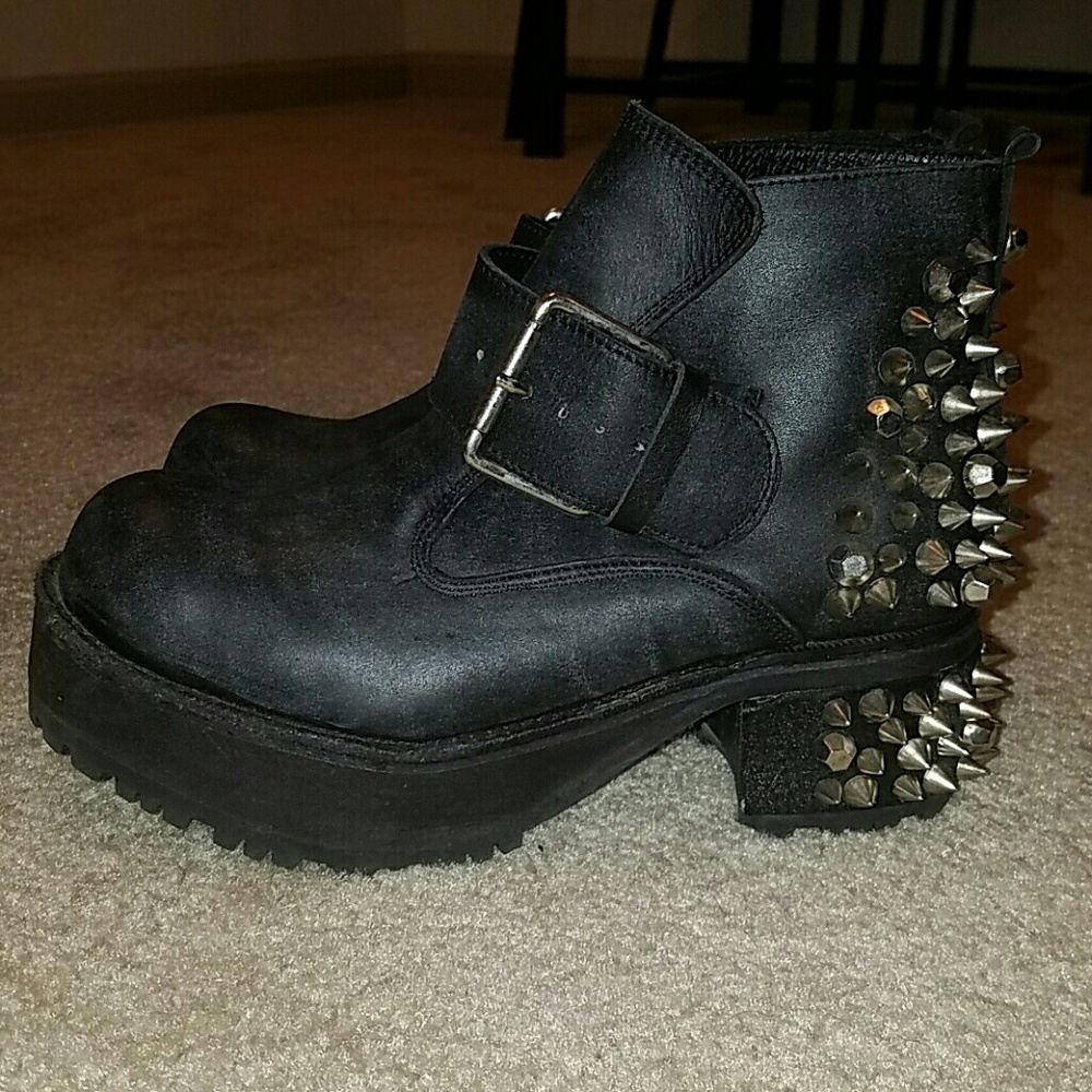 Like New Jeffrey Campbell Viking Spike Boots