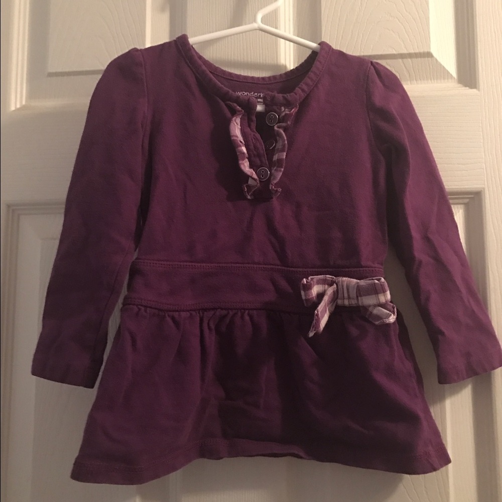 Purple long sleeve tunic
