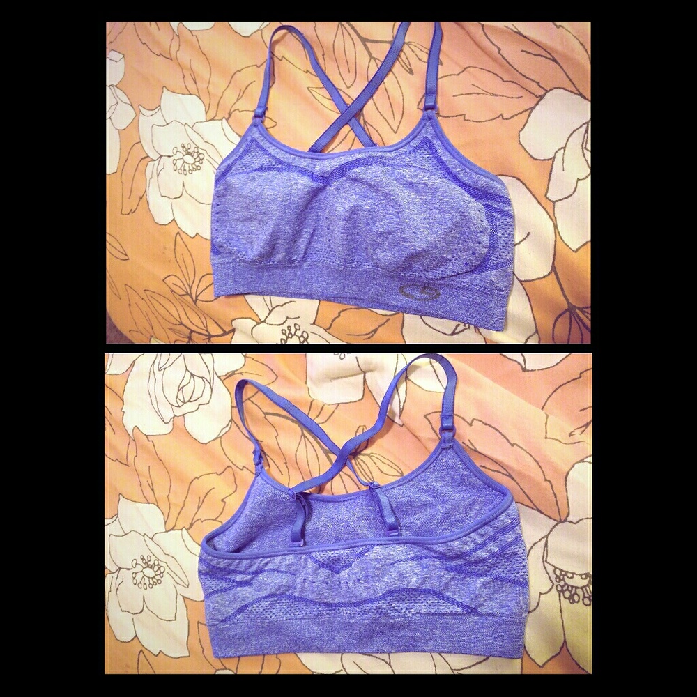 Blue Sports Bra