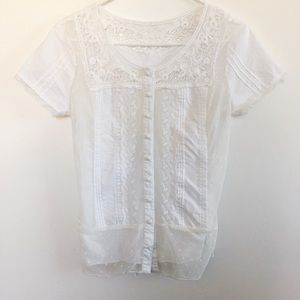 Vintage Lace Button-up