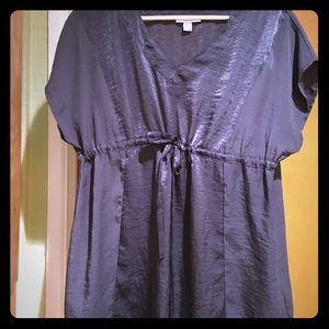 New maternity grey empire waist  top. Cute!