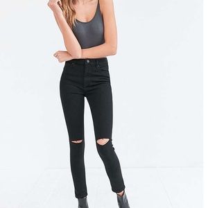 Urban outfitters black high wasted jeans