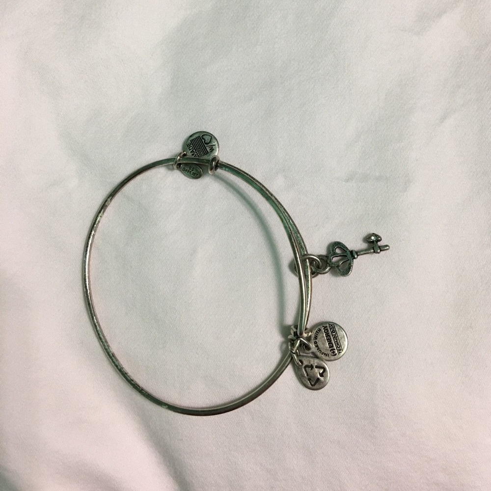 Genuine Alex and Ani Skeleton Key bangle