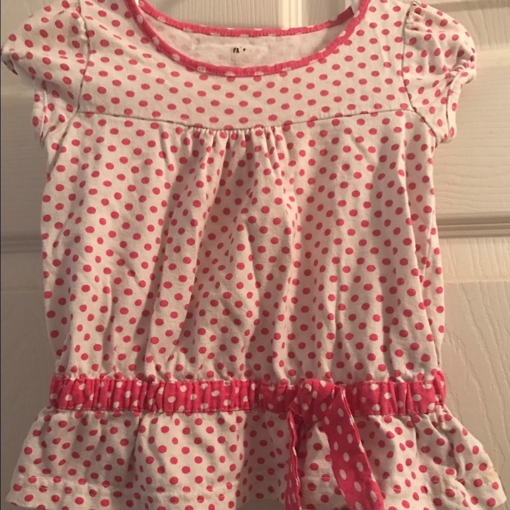 Pink polka dot shirt