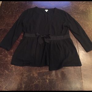 J Crew XS black cardigan
