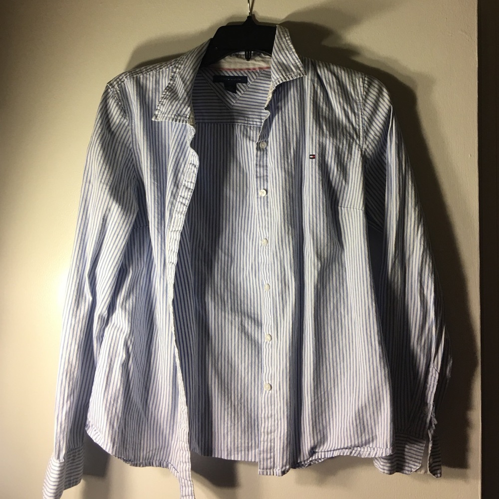 Pine stripe button up