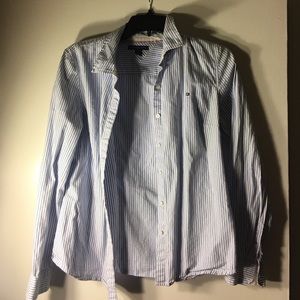 Pine stripe button up