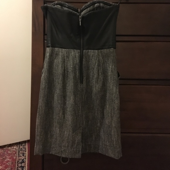 Bebe leather and tweed bustier dress - Picture 5 of 5