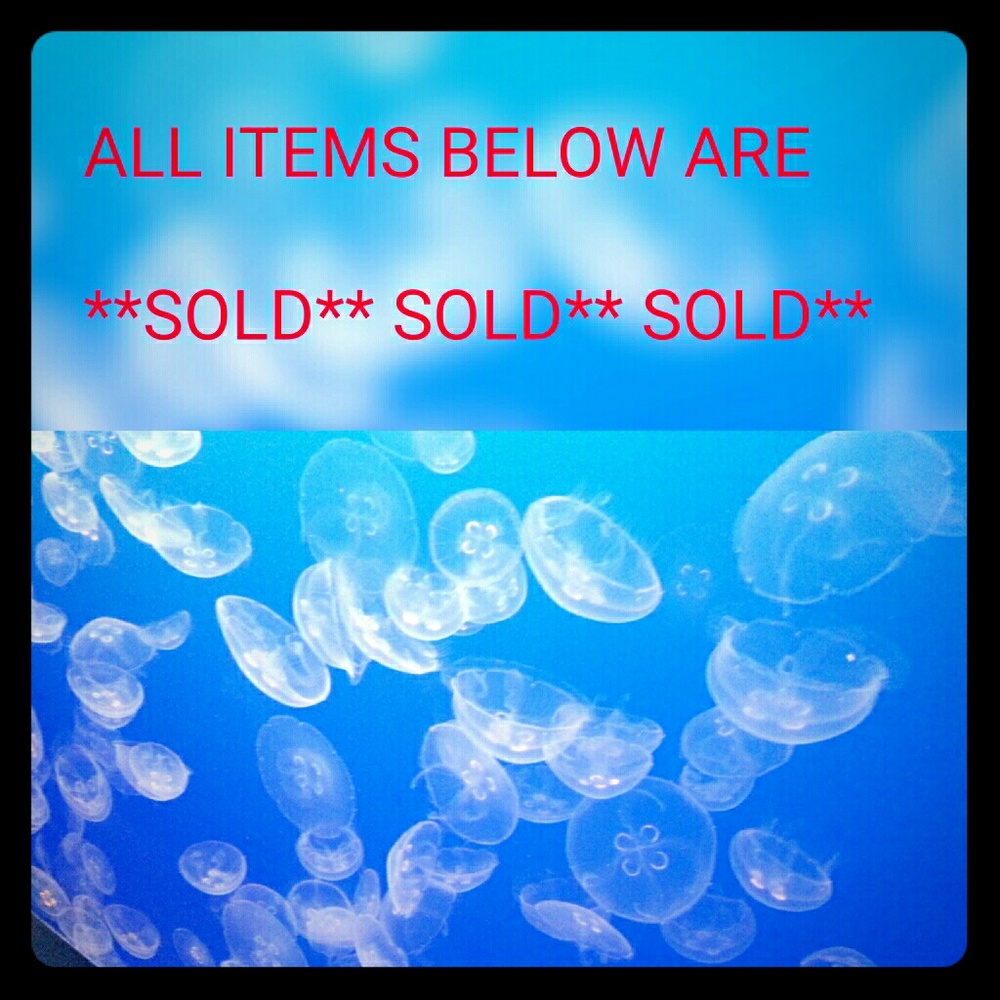 **ITEMS BELOW ARE SOLD **