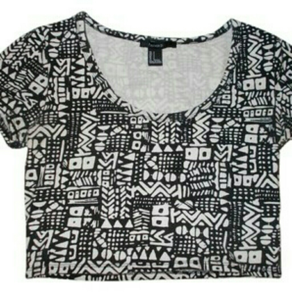 Graphic Tribal Crop Or FREE WITH PURCHASE