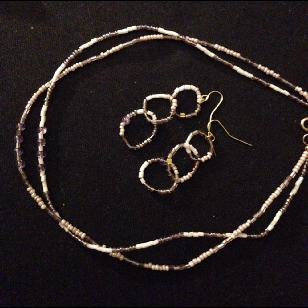 Necklace earring setv
