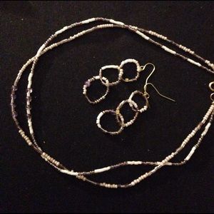 Necklace earring setv