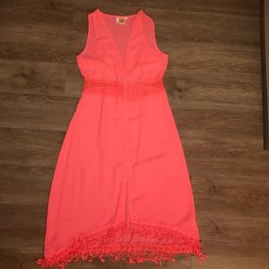 Neon Sleeveless Duster- New!