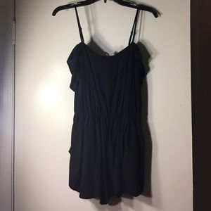 Fun black romper with pockets