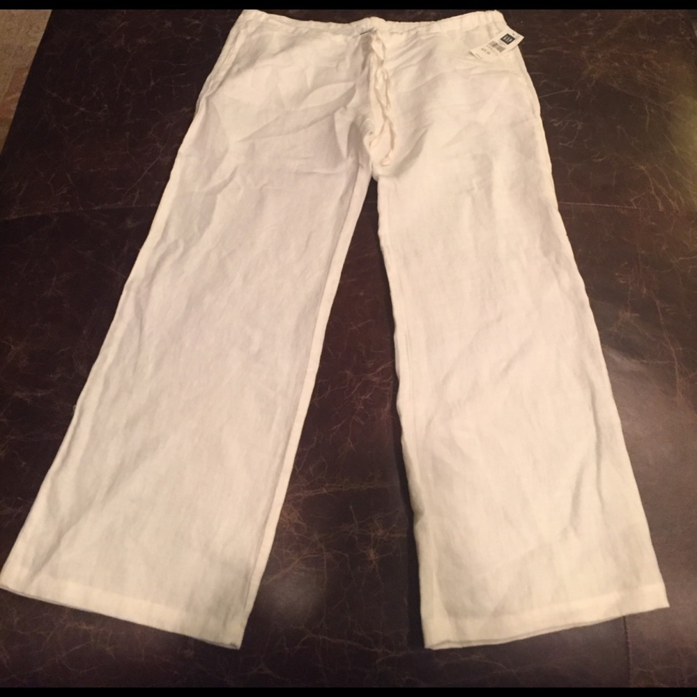 NWT GAP Woman's XS White Linen Pants