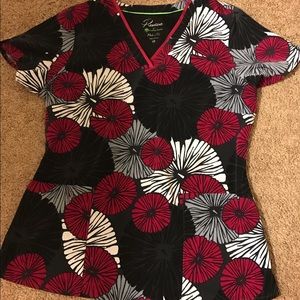 Healing hands size medium scrub top
