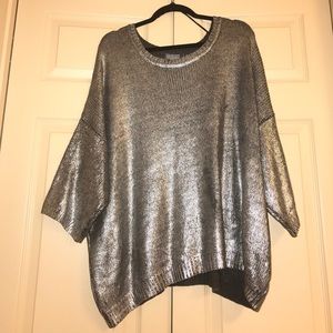 Oversized Metallic Sweater- New!
