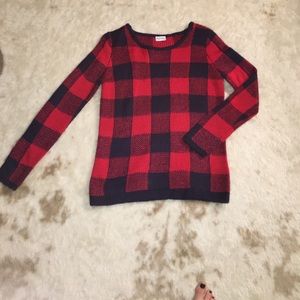 Classic buffalo check sweater