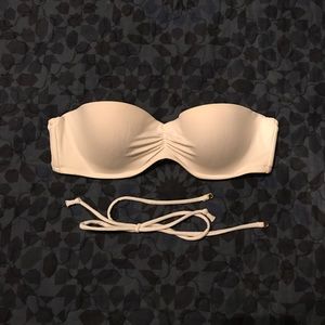 White Victoria Secret strapless swimsuit top