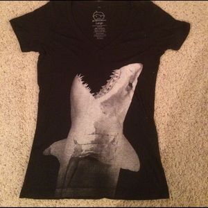 Shark v-neck shirt