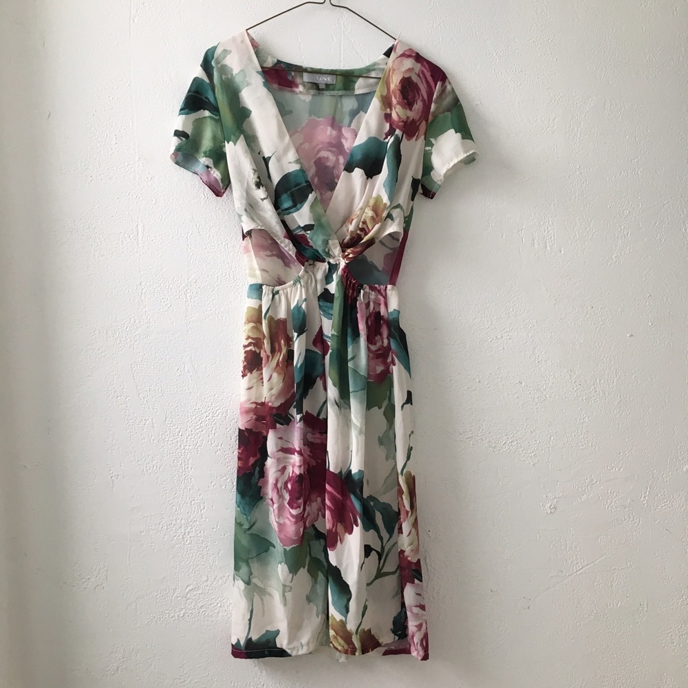 Beautiful ASOS cut out floral midi dress