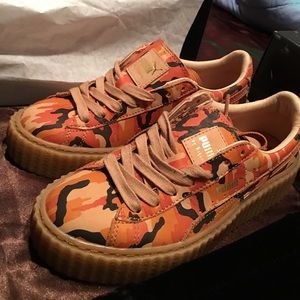 Lightly Worn Rihanna Camo Creepers