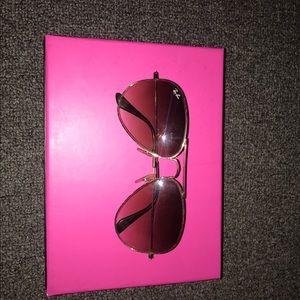 Gold Ray Ban Aviators in Original Sleeve