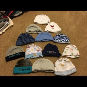 13 baby hats