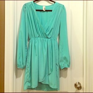 Francesca's long sleeve wrap dress